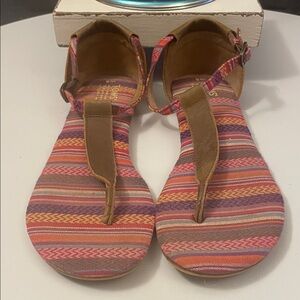 Toms Multicolor Striped Sandals